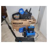 Kobalt 40V Max 14" Chain Saw with Charger and Pol