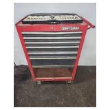 Craftsman tool chest with assorted hand tools