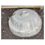 Umbrella Pedestal Concrete Mold, 15 Inch Diameter