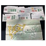 Older Stock Transfer Stamps, 1924 Oak Hill Map