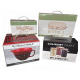 Kitchenware and Storage Sets, 4 Boxes