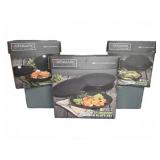 Denmark Black Stoneware Dinnerware Set (18