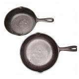 (2) Cast Iron Skillets, No. 5, 8.5" & 8.25"