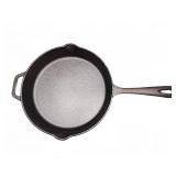 Cast Iron Skillet, Unmarked, 12.5" Dia.