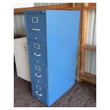 Blue 5-Drawer File Cabinet, 15ï¿½x28ï¿½x52ï¿½, No Key