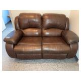 Reclining Brown Loveseat 65ï¿½x42ï¿½x38ï¿½