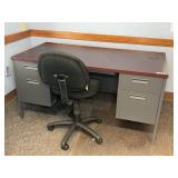 Desk and Office Chair Set 60ï¿½x30ï¿½x29ï¿½