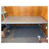 6ft Folding Plastic Table w/ Metal Legs