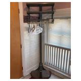 Metal Coat Rack w/ Shelf, 77"T