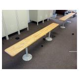 (4) 6ft Locker Room Benches