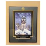 22"x28" Framed Wolf Print