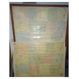 Two Framed Champion Map of Genesee County New York