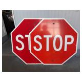 (2) 30ï¿½x30ï¿½ Aluminum Stop Signs