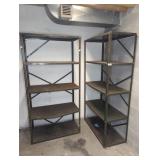 (2) Metal Storage Shelving Units