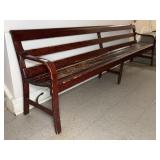 9ft Wood Bench ï¿½M. W. Chase Buffaloï¿½