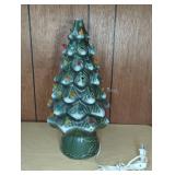 Ceramic Lighted Christmas Tree 17 Inch