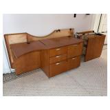 Modular Wood Office Desk with Drawers