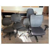 Six Office Chairs, As-Is