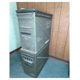 (2) Metal Military Ammunition Boxes