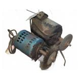 Two Electric Motors With Grinder And Wire Wheel