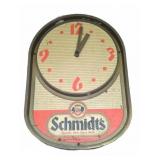 Schmidt's Beer Advertising Wall Clock