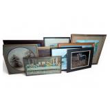 Framed Prints and Paintings, 10 Pieces