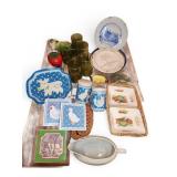 Kitchenware Lot, Glasses, Plates, Ceramix