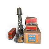 Lionel Train Platform, Lamppost, Semaphore, Track
