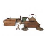 Vintage Wood And Metal Kitchenware
