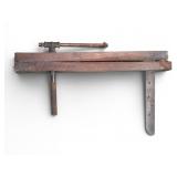 Antique 32' Wooden Bar Clamp with Metal Screw