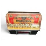 Budweiser Clydesdale Team Lighted Clock Display