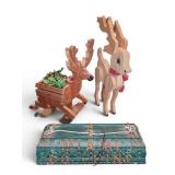 Wooden Reindeer Decor & Miami Dolphins Light
