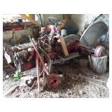 8N(?) Tractor Chassis and Engine Parts Lot