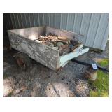 Homemade Utility Trailer with Wood Sides