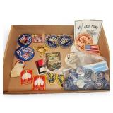 Patches Pins Badges Buttons and Ephemera