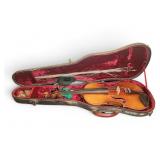 Violin with Bow, Case and Accessories