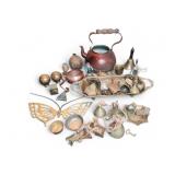 Metal Cowbells, Brass Butterfly, and Teap