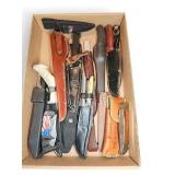 Fixed Blade And Folding Knives With Sheath