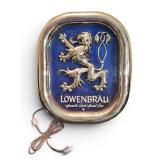 Lï¿½wenbrï¿½u Lighted Beer Sign Blue Lion Logo
