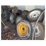Used Steel and Alloy Auto Wheels With Tires