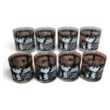 8 Snoopy Peanuts Glasses 1958 1965 United