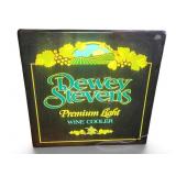 Dewey Stevens Premium Light Wine Cooler Lighted Ad