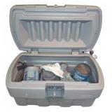 Rubbermaid Plastic Storage Chest With Contents