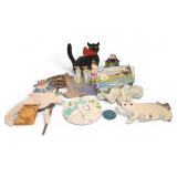 Decorative Figurines And Garden Decor Lot