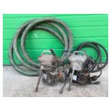 (2) Ridgid K-50 Sectional Drain Cleaners w/ Hose