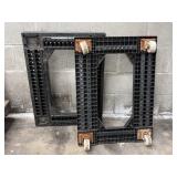 (2) 22'x30' Plastic Dolly Rollers