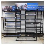 (3) Metal Wire Display Racks 51'x20'x84'