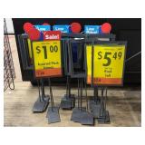 (27) Retail Display Sign Holders, 27'T