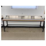 Stainless Top Work Table, 8'x2'x31'