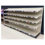 Gondola Retail Shelving unit 11.5'x28'x66'